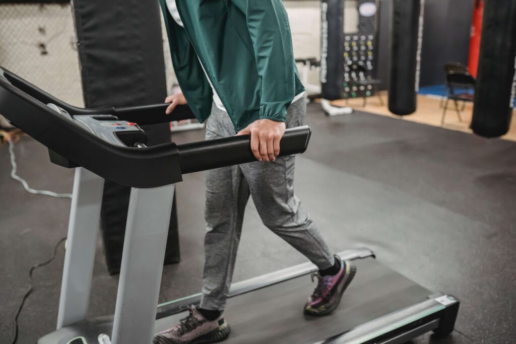 Determine How fast should a 70 year old walk on a treadmill