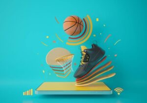An illustration of a Basketball shoe