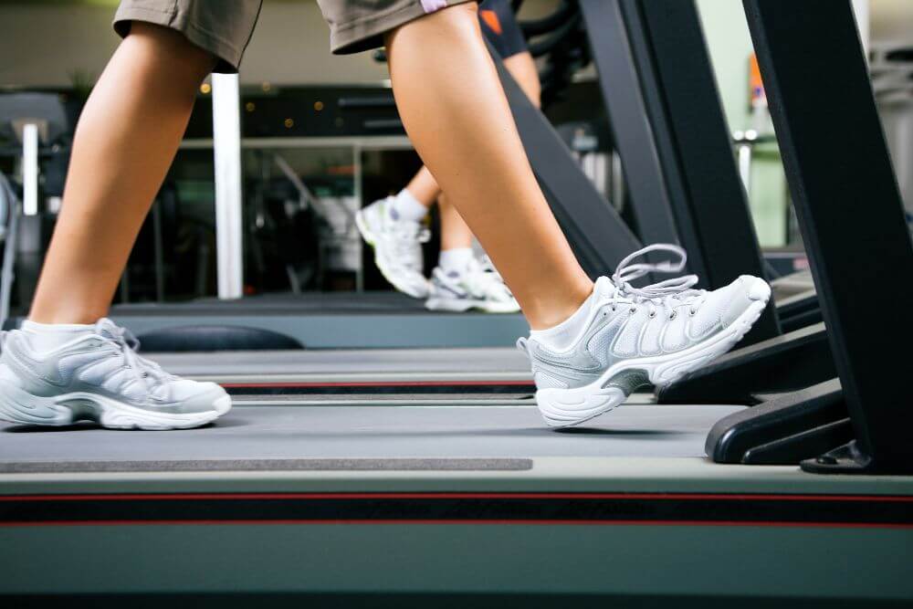Can You Run on a Treadmill with Basketball Shoes? A woman wondering!